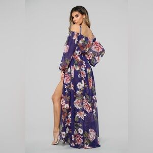 COPY - NWOT: Floral Maxi Dress in Blue and Pink